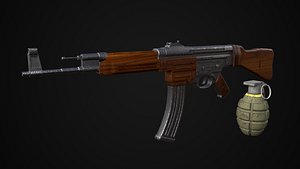 realistic ak47 granade 3D