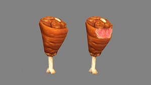 3D Cartoon Braised Pork - Pork Knuckle - Ham - Deli meats