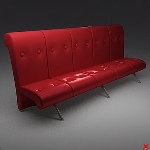chair waiting 3d max