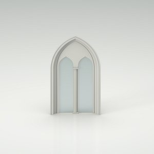 3D model Medieval Single-Lancet Window