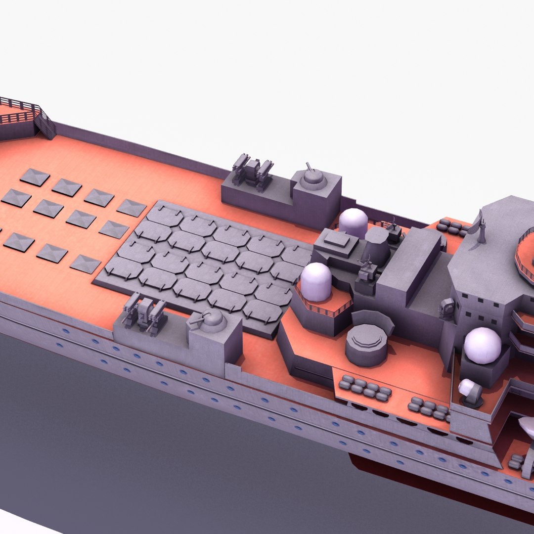 Kirov Battlecruiser Cruiser 3d Model