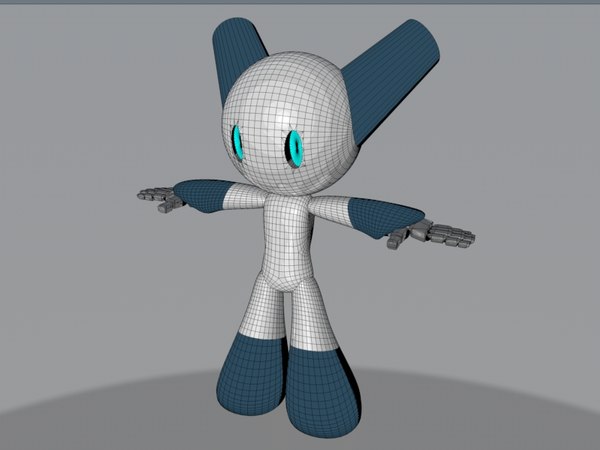 robotboy cartoon robot character Modelo 3D in Robô 3DExport