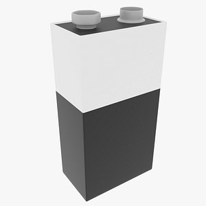 3D 9v Battery model