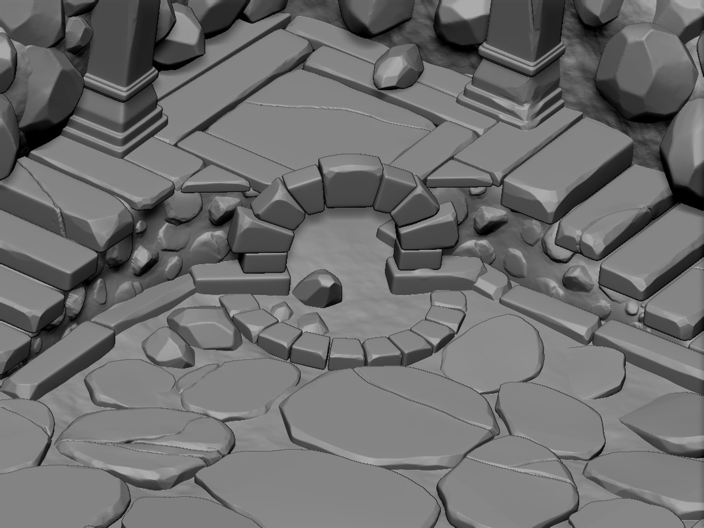3D Ruin Model - TurboSquid 1450064