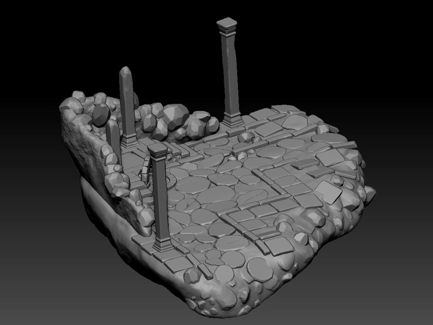 3D Ruin Model - TurboSquid 1450064