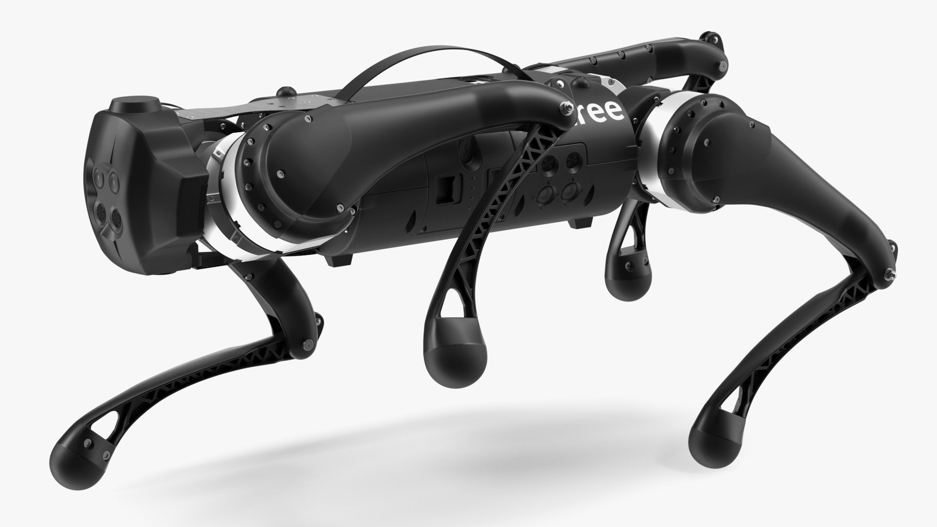 Unitree Go1 EDU Plus Black Rigged 3D model TurboSquid 2128302