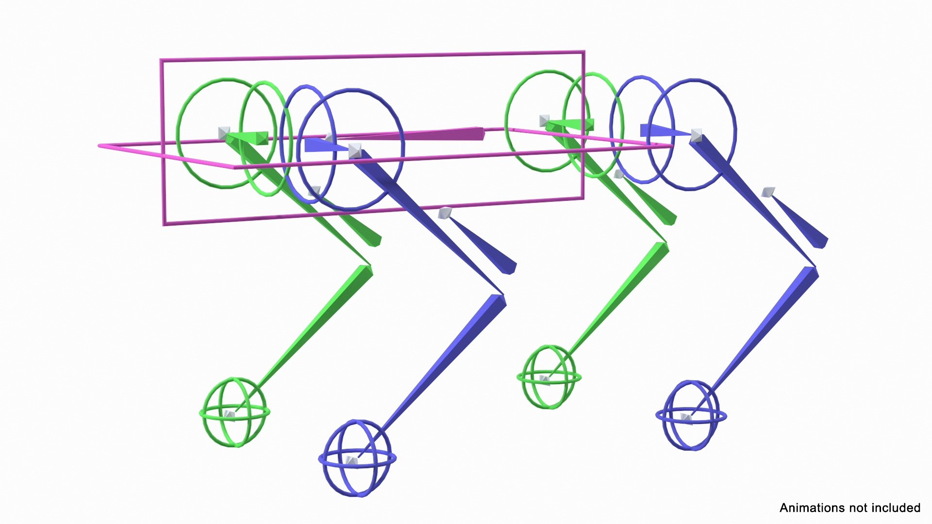 Unitree Go1 EDU Plus Black Rigged 3D Model TurboSquid 2128302