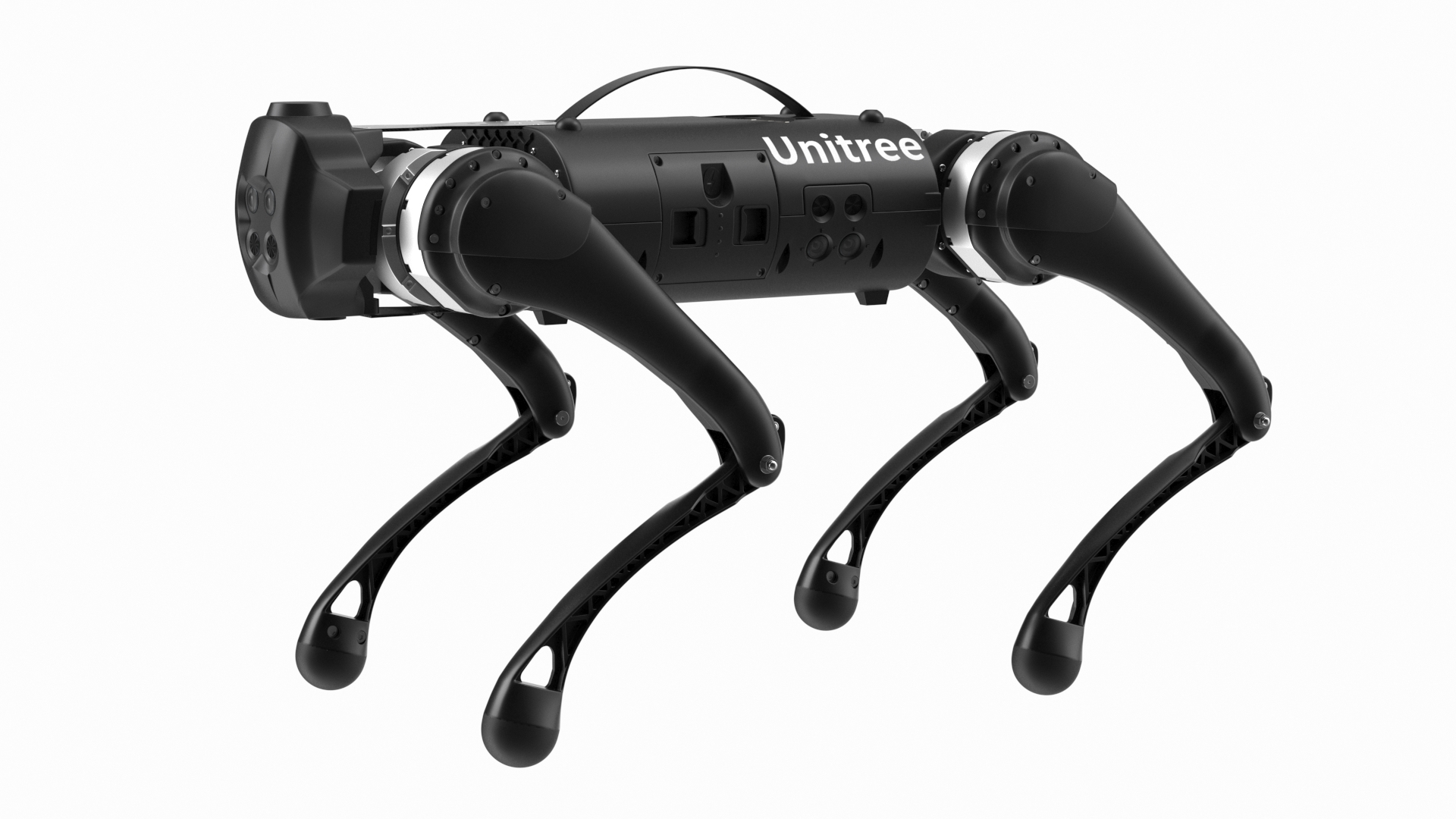 Unitree Go1 EDU Plus Black Rigged 3D Model TurboSquid 2128302
