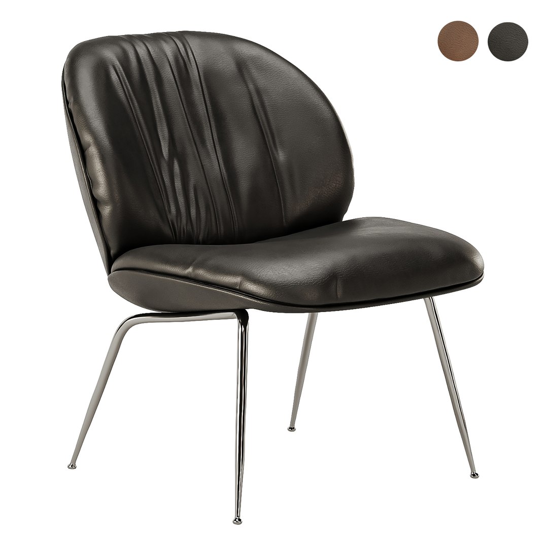 Beetle Soft Lounge Chair 3D Model - TurboSquid 2641830