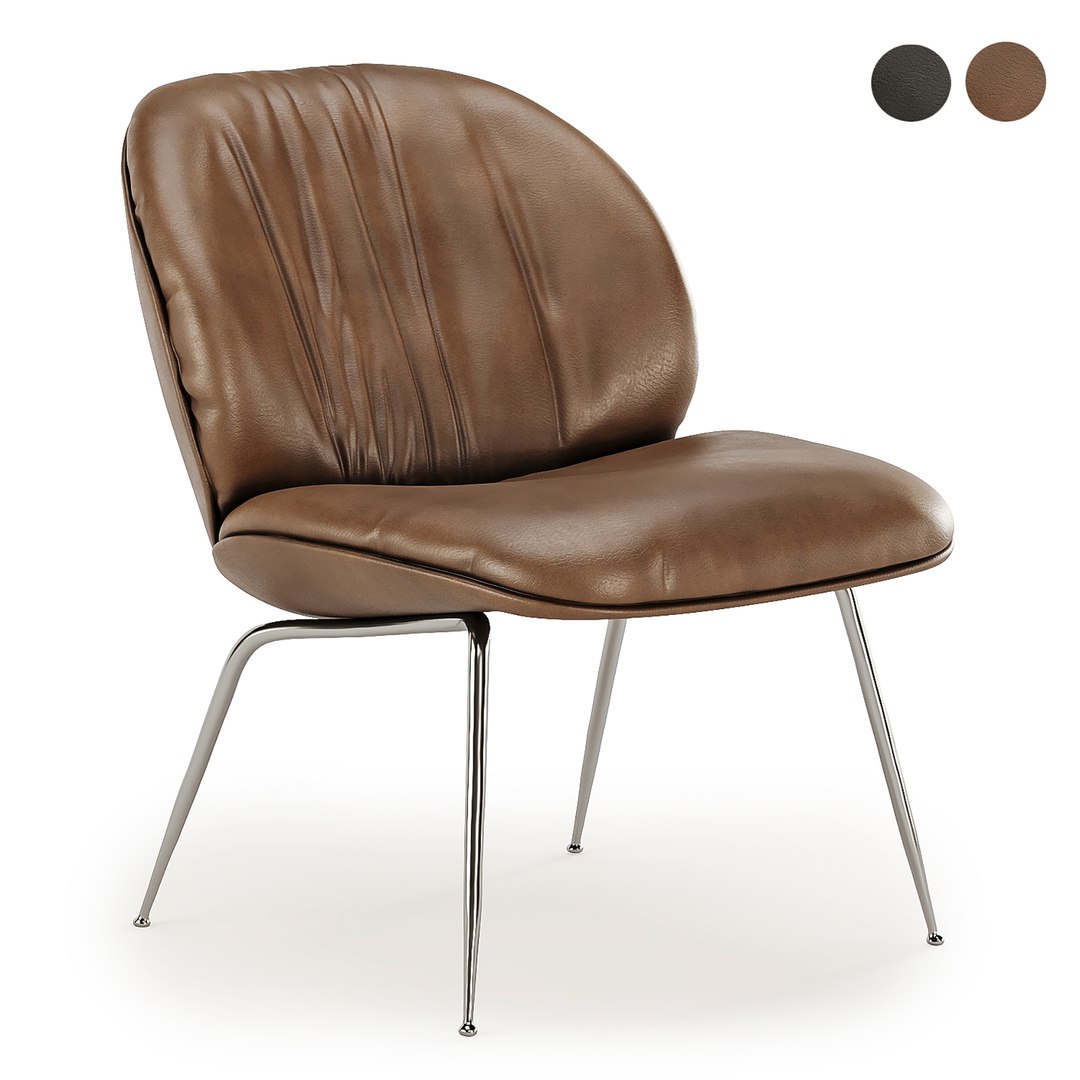 Beetle Soft Lounge Chair 3D Model - TurboSquid 2641830