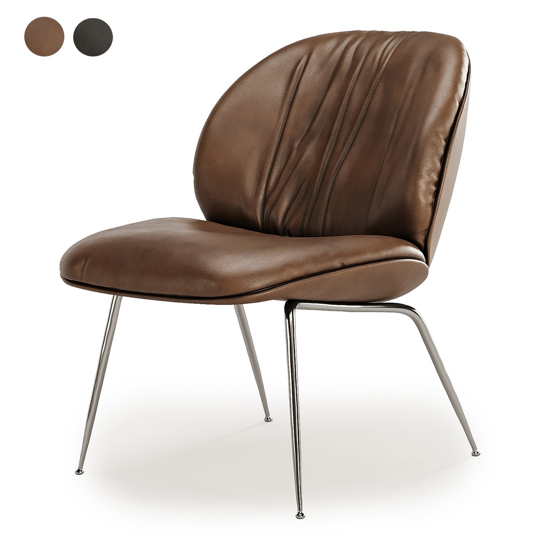 Beetle Soft Lounge Chair 3D Model - TurboSquid 2641830