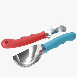 Golden Ice Cream Scoop 3D model - TurboSquid 1888306