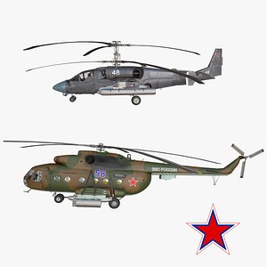 Russian Air Force Helicopter Collection 3D