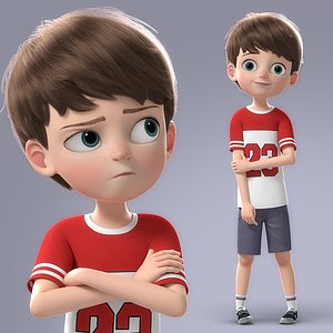 Cartooon Boy Rigged