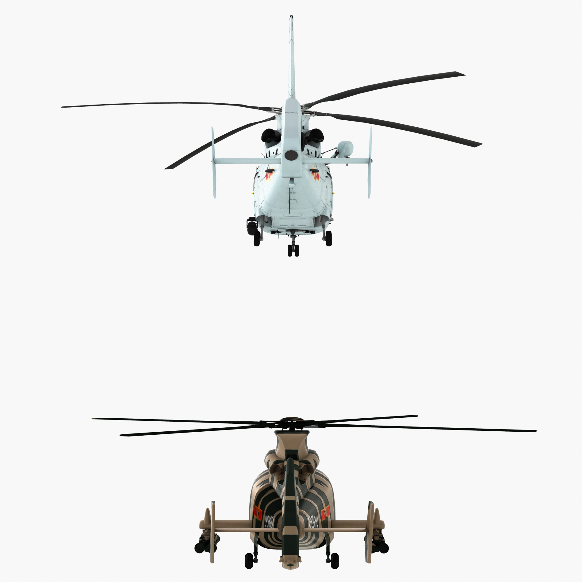 Helicopter rotorcraft aircraft 3D model - TurboSquid 1662369