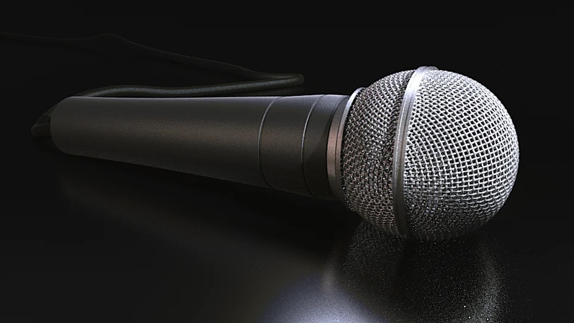 3d realistic microphone