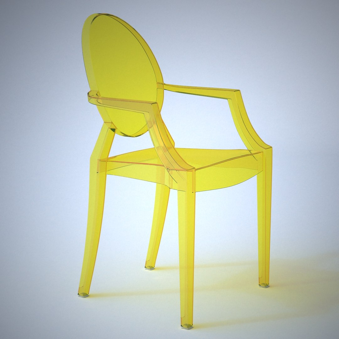  Kartell Louis Ghost Armchair 3d 3ds