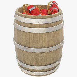 tnt barrel 3D model