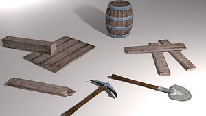 3D model miner pack
