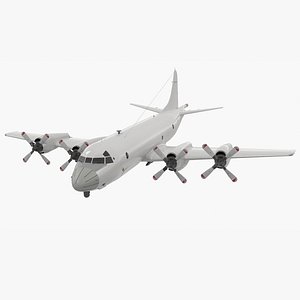 3D Maritime Patrol Aircraft Flying