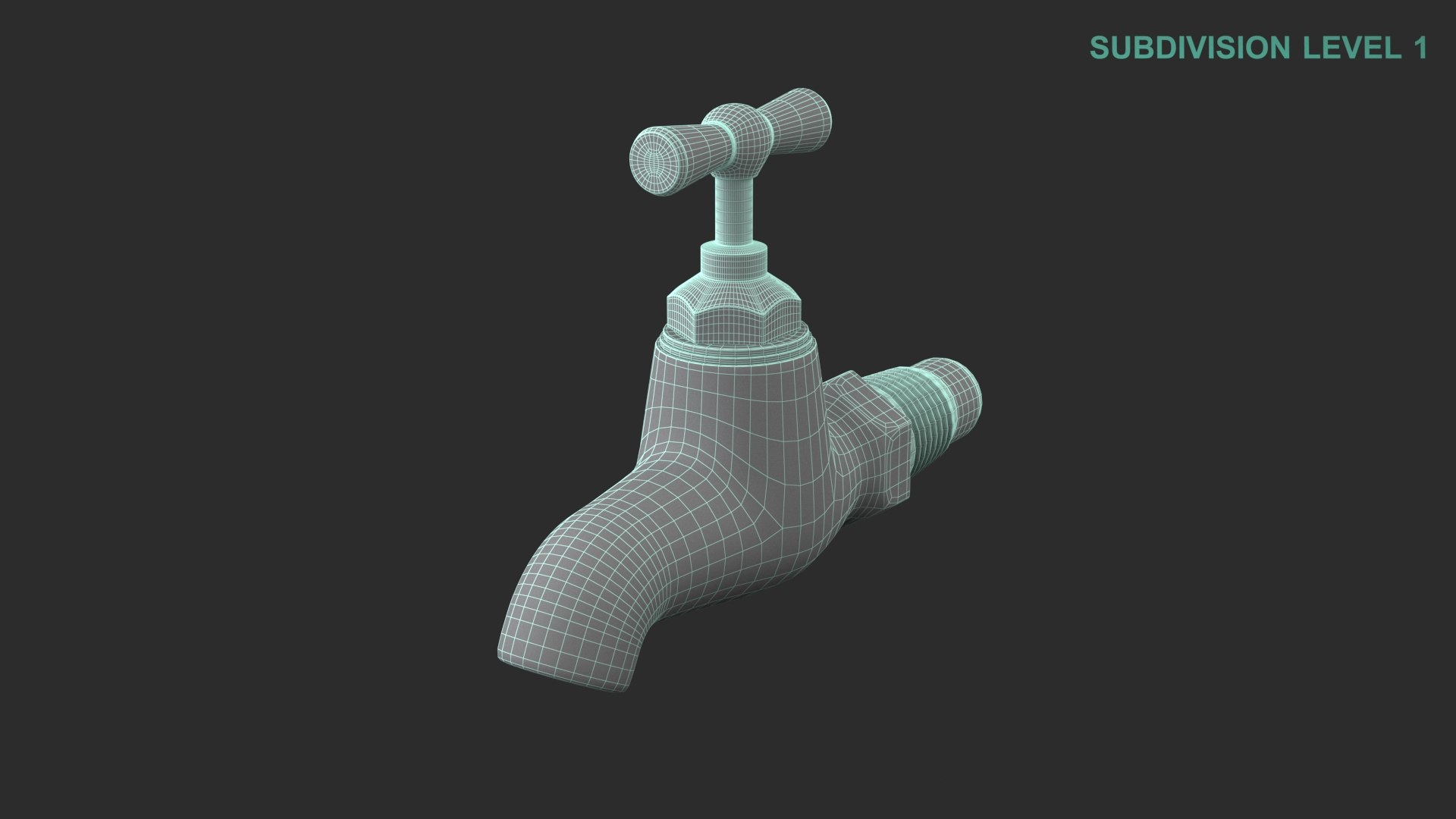 Faucet 3D model https://p.turbosquid.com/ts-thumb/dN/lxe8Zw/MZ/wireframe0004/jpg/1679571144/1920x1080/fit_q87/f473d6647ec2d273580a0297580ab135baac1863/wireframe0004.jpg