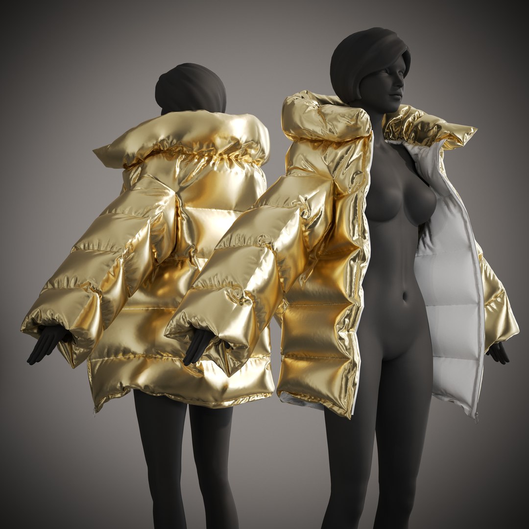 3D Puffer Jacket model - TurboSquid 2045034