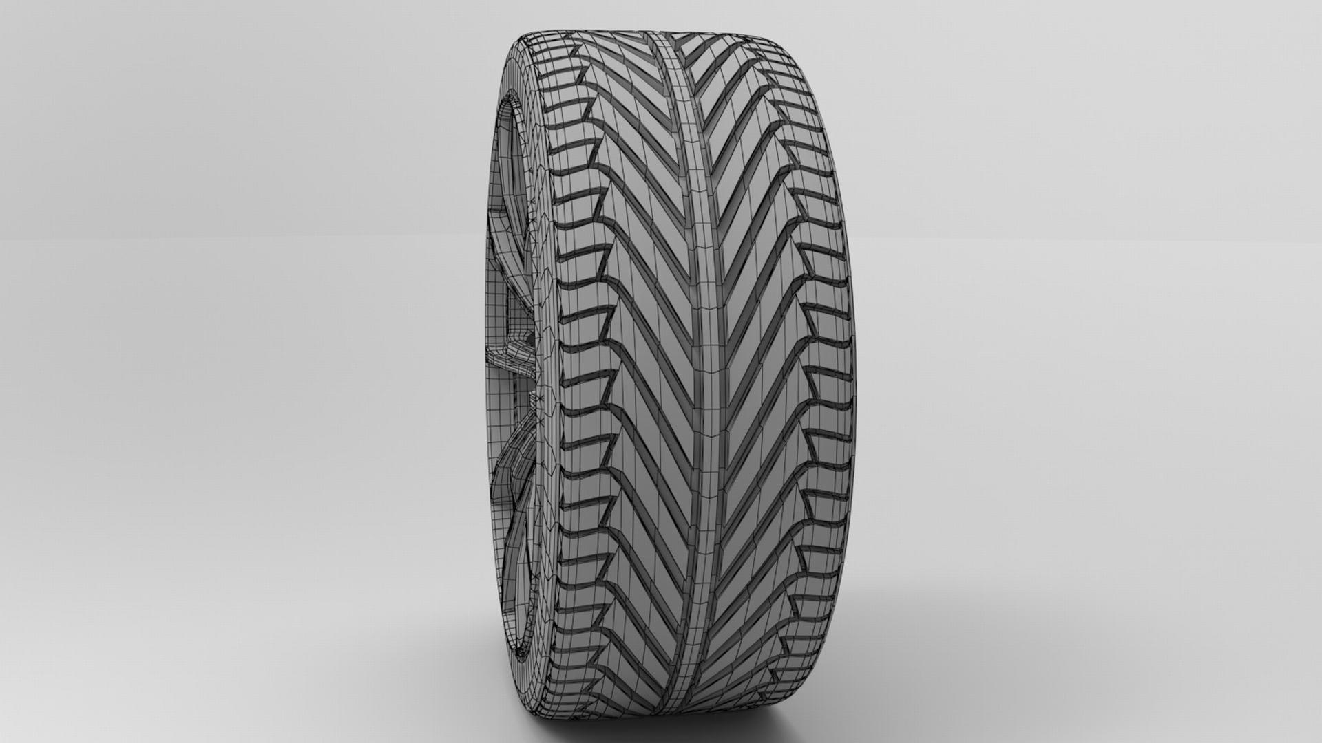 Wheel Rim Tire 07 3D Model TurboSquid 1938412