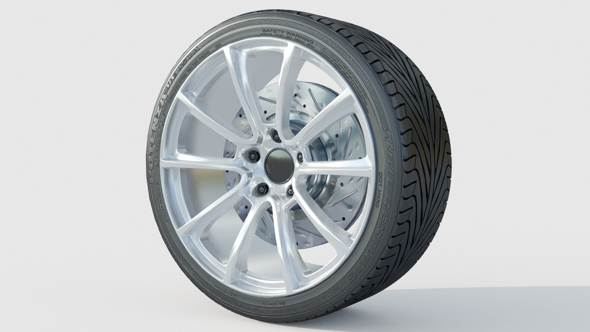 Wheel Rim Tire 07 3D Model - TurboSquid 1938412