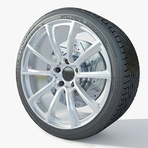 Wheel Rim Tire 07 3D model