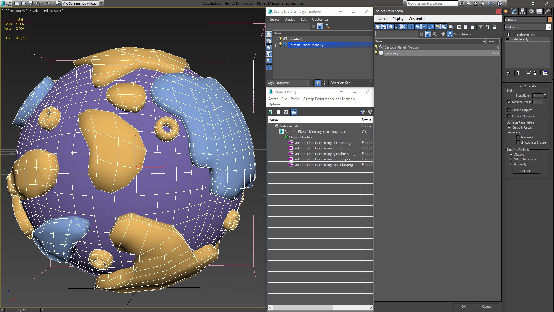 3D Cartoon Planet Mercury model https://p.turbosquid.com/ts-thumb/dN/p9J5kH/t0/cartoonplanetmercury3dmodel019/jpg/1646912796/1920x1080/fit_q87/f0c0cfad787312d5fff89f535db56bde8a864ce9/cartoonplanetmercury3dmodel019.jpg