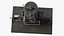 3D model Vintage Industrial Steam Hammer Rigged
