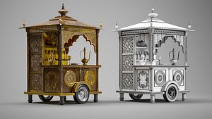 Ramadan Traditional Mobile Food Cart 3D model
