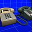touchtone phone vintage 01 3d model