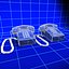 touchtone phone vintage 01 3d model
