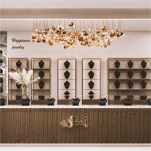 Jewelry Store Interior 3D