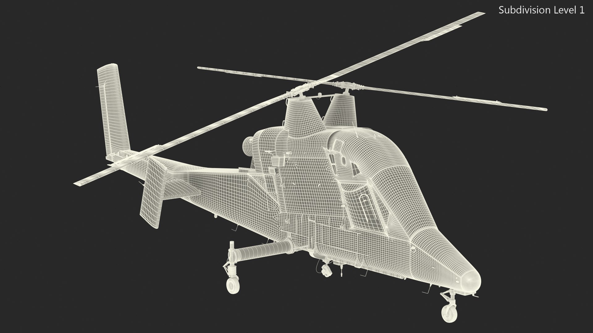 3D Synchropter Helicopter Rigged model TurboSquid 1808201