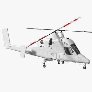 3D Synchropter Helicopter Rigged model