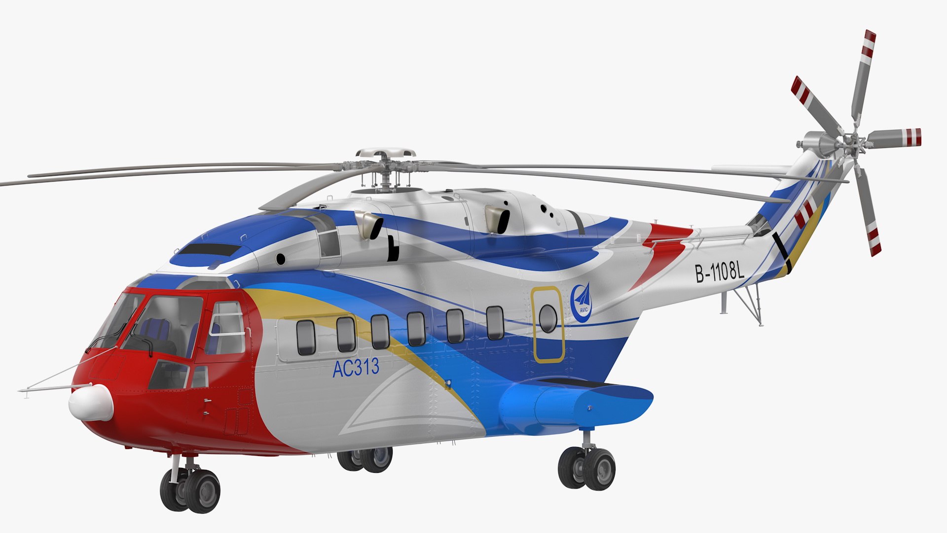 3D Avicopter Ac313 Civilian Helicopter - TurboSquid 1495321