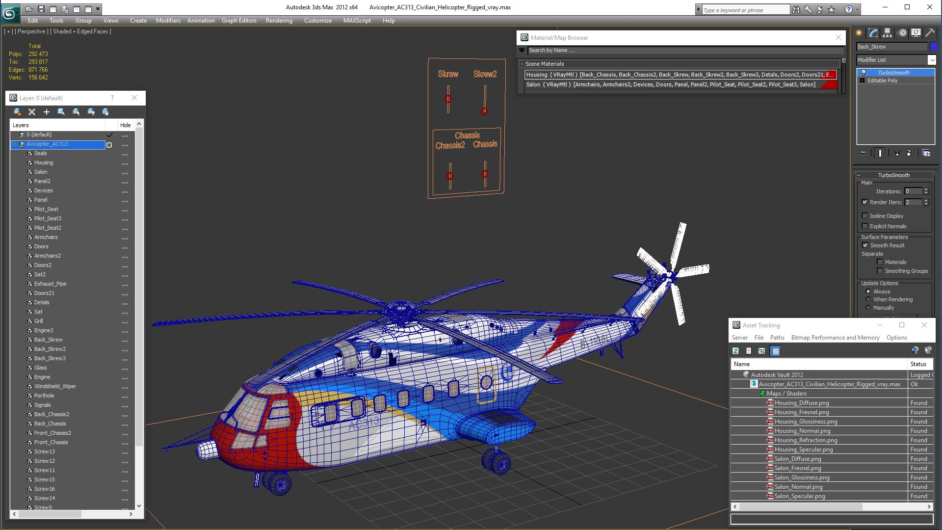 3D Avicopter Ac313 Civilian Helicopter - TurboSquid 1495321