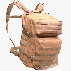 3D Man and Woman in Tactical Backpack 13 model