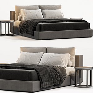 3D Restoration Hardware Cloud Platform Bed