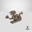 Estatuilla Dragón De Bronce Indio