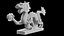 Estatuilla Dragón De Bronce Indio