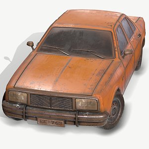 1 old car pbr 3D