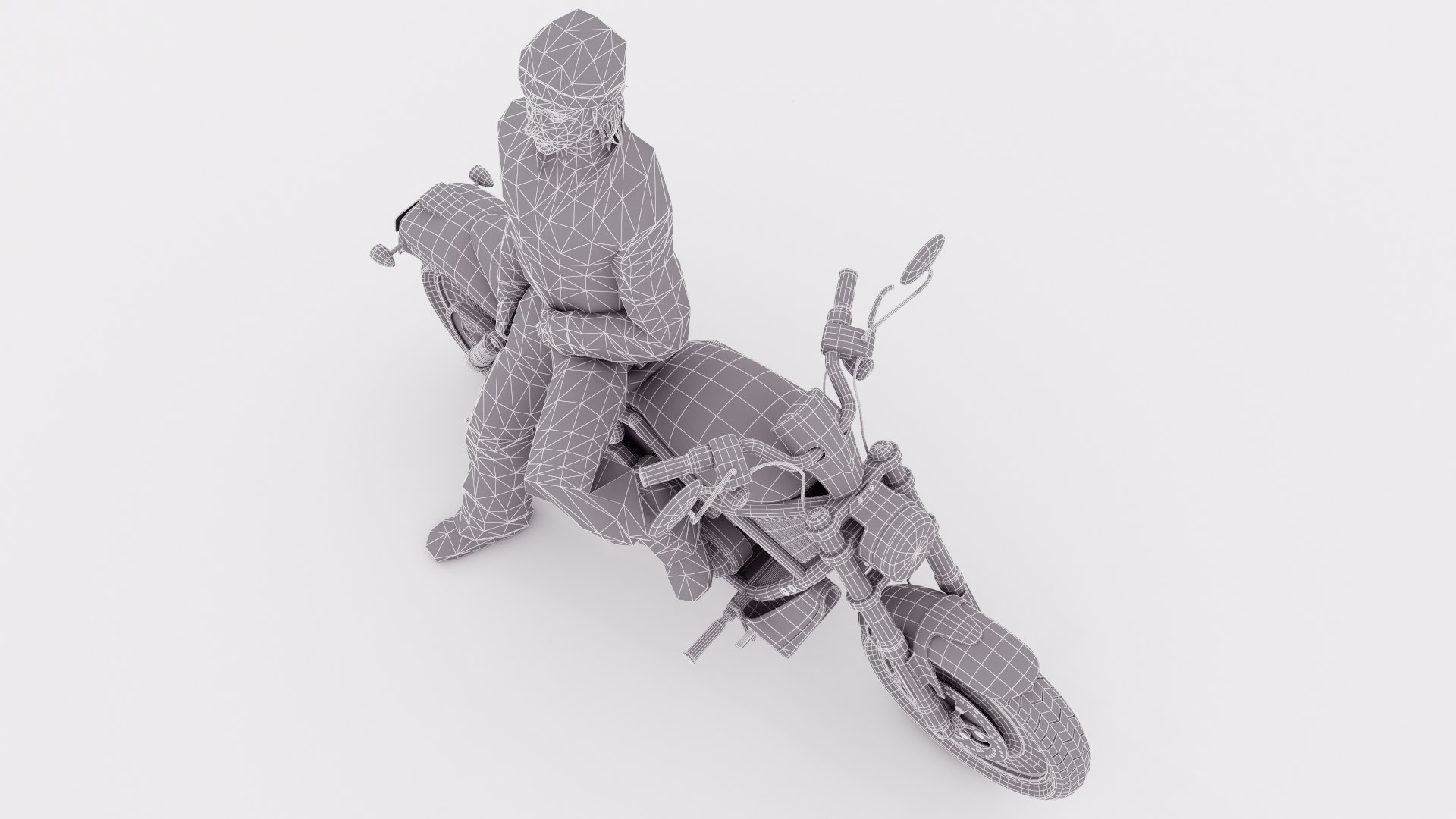 3D Chopper Biker 4 Model - TurboSquid 1981104