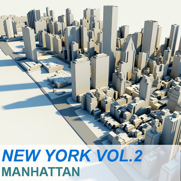 new york manhattan vol 3d c4d