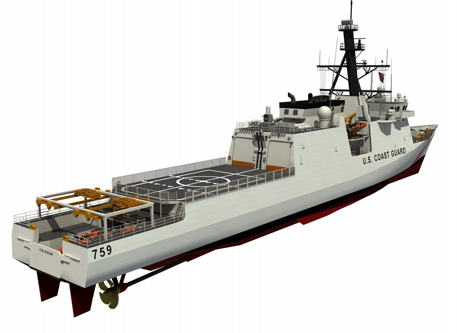 3D Model USCGC CALHOUN LEGEND CLASS US CUTTER COAST GUARD TurboSquid 3D Model USCGC CALHOUN LEGEND CLASS US CUTTER COAST GUARD TurboSquid