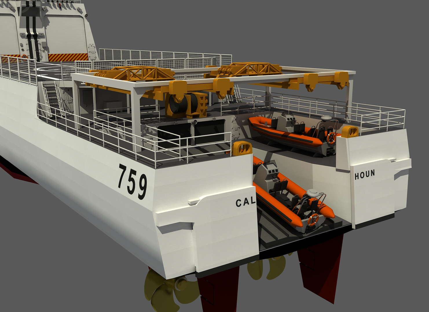 3D Model USCGC CALHOUN LEGEND CLASS US CUTTER-COAST GUARD - TurboSquid ...