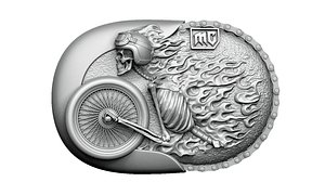 buckle fire skull
