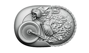 buckle fire skull